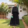 M276# Middle East Lace Applique Shirt & Loose A-line Long Skirt Set for Women