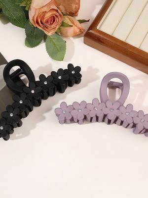 1/2 Pcs Fashion Exquisite Water Diamond Seven Flowers Hair Claws For Women Girls Party Hair Accessories