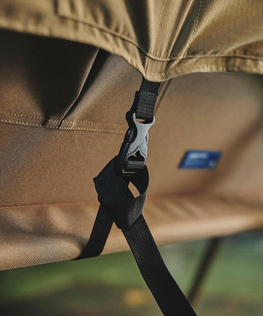 GRIP SWANY x GORDON MILLER FIREPROOF BENCH COVER, outdoor bench cover cushion, flame-retardant, cushion only, coyote beige, 1594698