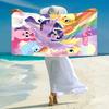 Personalized Electric Arcane Dance Beach Towel Microfiber Beach Towel Thin Absorbent for Beach Swimming Yoga Bath Sports. 091053