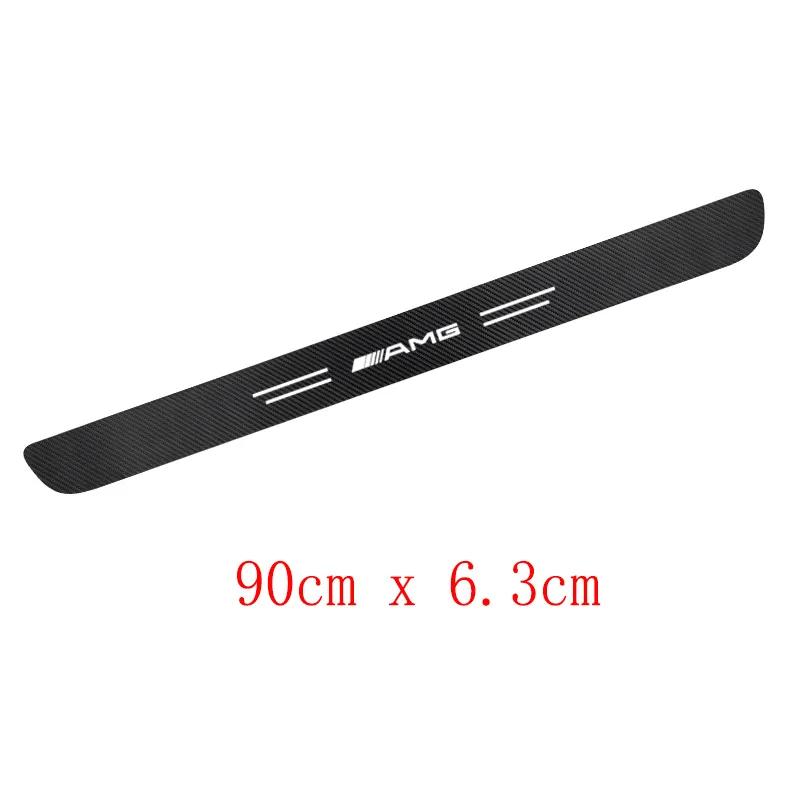 GLC GLB Car Luminous Threshold Protect Auto Emblem Sticker Accessories For Mercedes Benz AMG Brabus Smart Maybach W204 GLC CLA