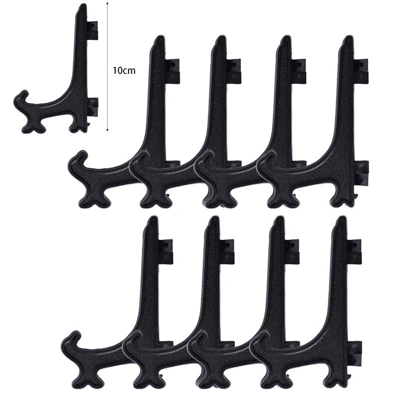 Plastic Easel Plate Display Stand Photo Picture Frame Holder for Wedding Party Desktop Decoration Folding Phone Book Racks