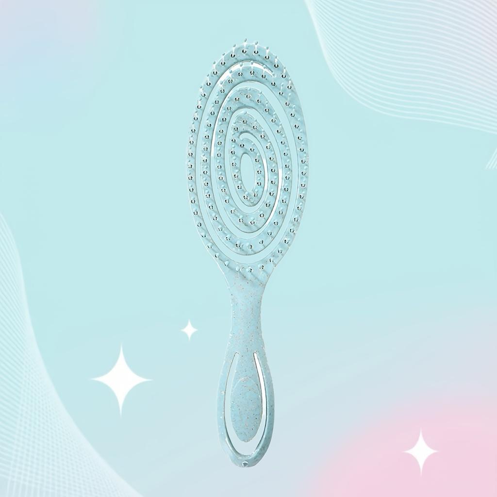 

Спиральная щетка для волос с мягкой нейлоновой щетиной - Вентилируемая щетка для волнистых и прямых волос, для влажного и сухого использования, Щетка для волос