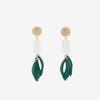 My Omelet Green Tail Earrings
