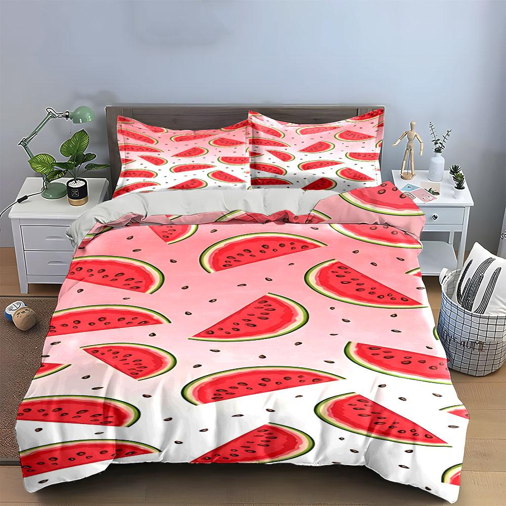 "Juicy watermelon delight." Bedding sets Duvet covers Pillowcases(1* Duvet Cover 2* Pillowcases without duvet insert)