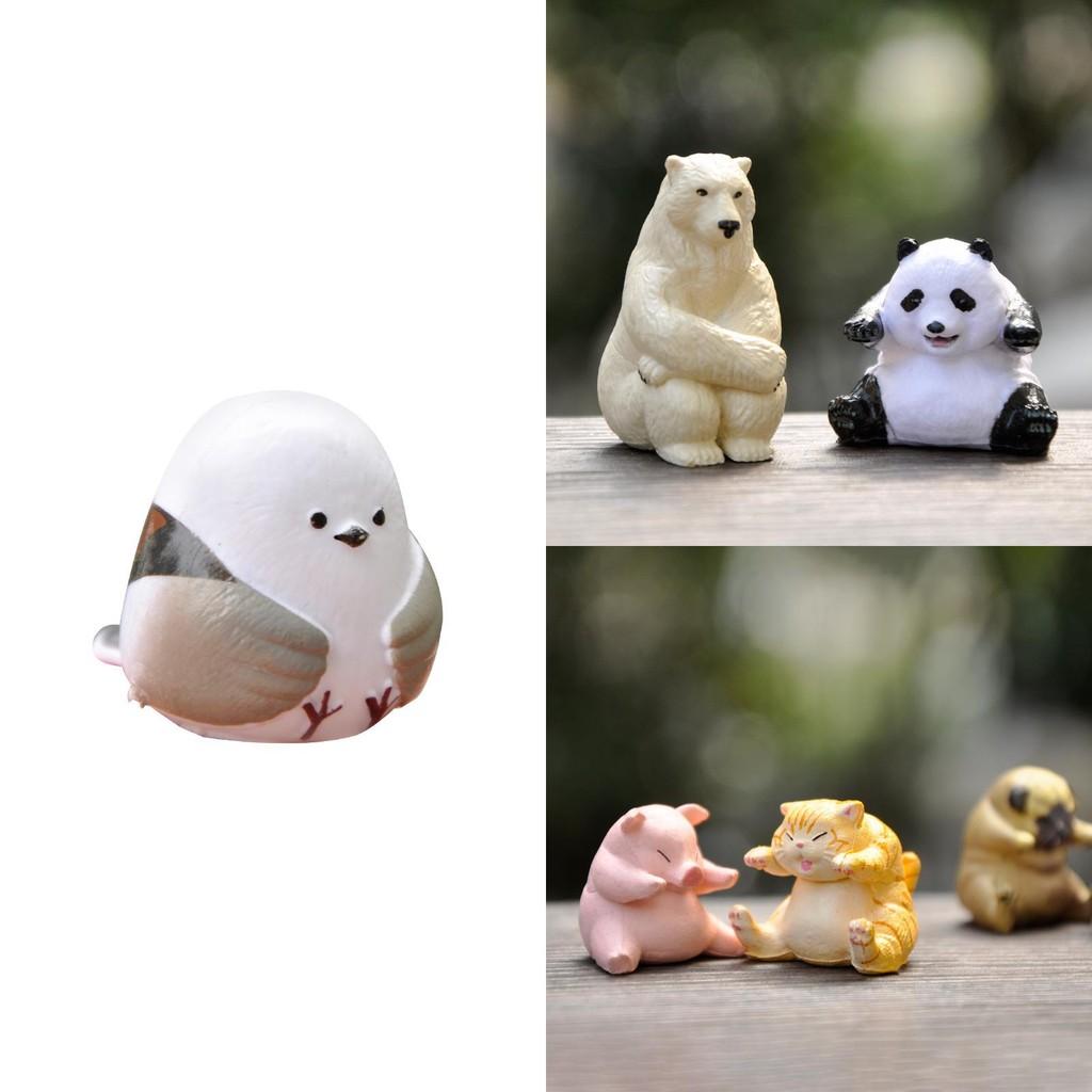 Cute Animal Pvc Miniature Figurines Blind Box With Arctic Bear Penguin Seal Cat For Desk Decor