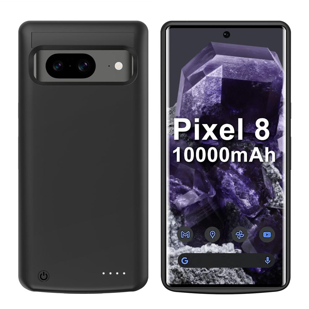 

Чехол для аккумулятора Google Pixel 8 10000 мАч Внешний аккумулятор Power Bank Силиконовый чехол для Google Pixel 8 Pro Зарядный ударопрочный чехол
