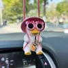 Păsărică Roz Balansoar Anime Pandantiv Decor Mașină Drăguț Ornament Agățat Oglindă Retrovizoare Auto Pentru Femei Accesorii Interioare Mașină