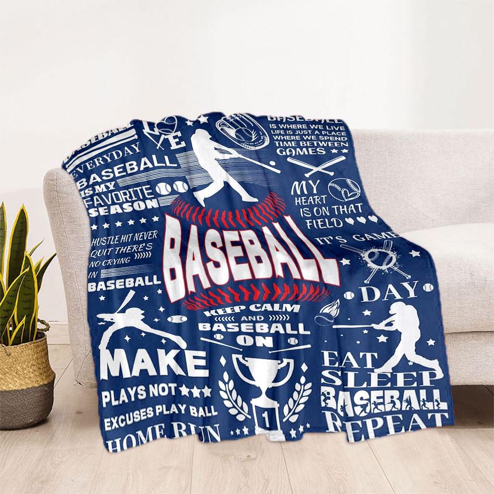 Baseball Field Design Blankets Are Suitable for Living Rooms, Bedrooms, Camping, and Other Places, Making Them an Ideal Choice for Gifts.