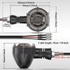 Motorcycle LED Turn Signals Lights Amber Flasher Blinker Lamps Retro Dual-Color Turn Signal Light 12V 10mm Moto Indicator Lamp
