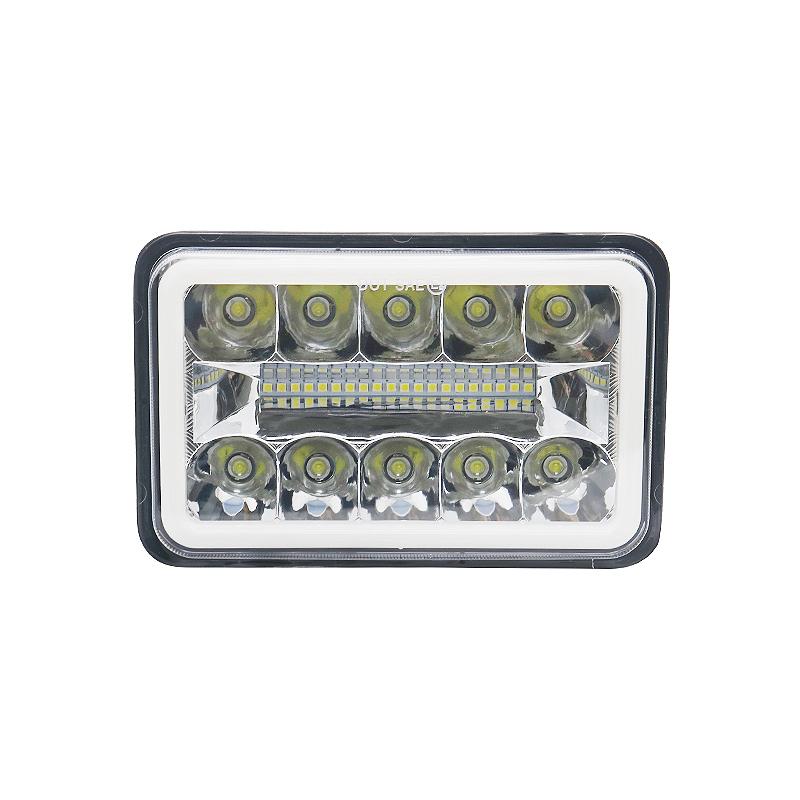 

4X6 Автомобильная светодиодная фара, указатель поворота, ДХО, водонепроницаемая, 60 Вт, H4, фара для грузовика, внедорожника, 4WD, трактора, DRZ400, мотоцикла, квадроцикла, UTE 1pc