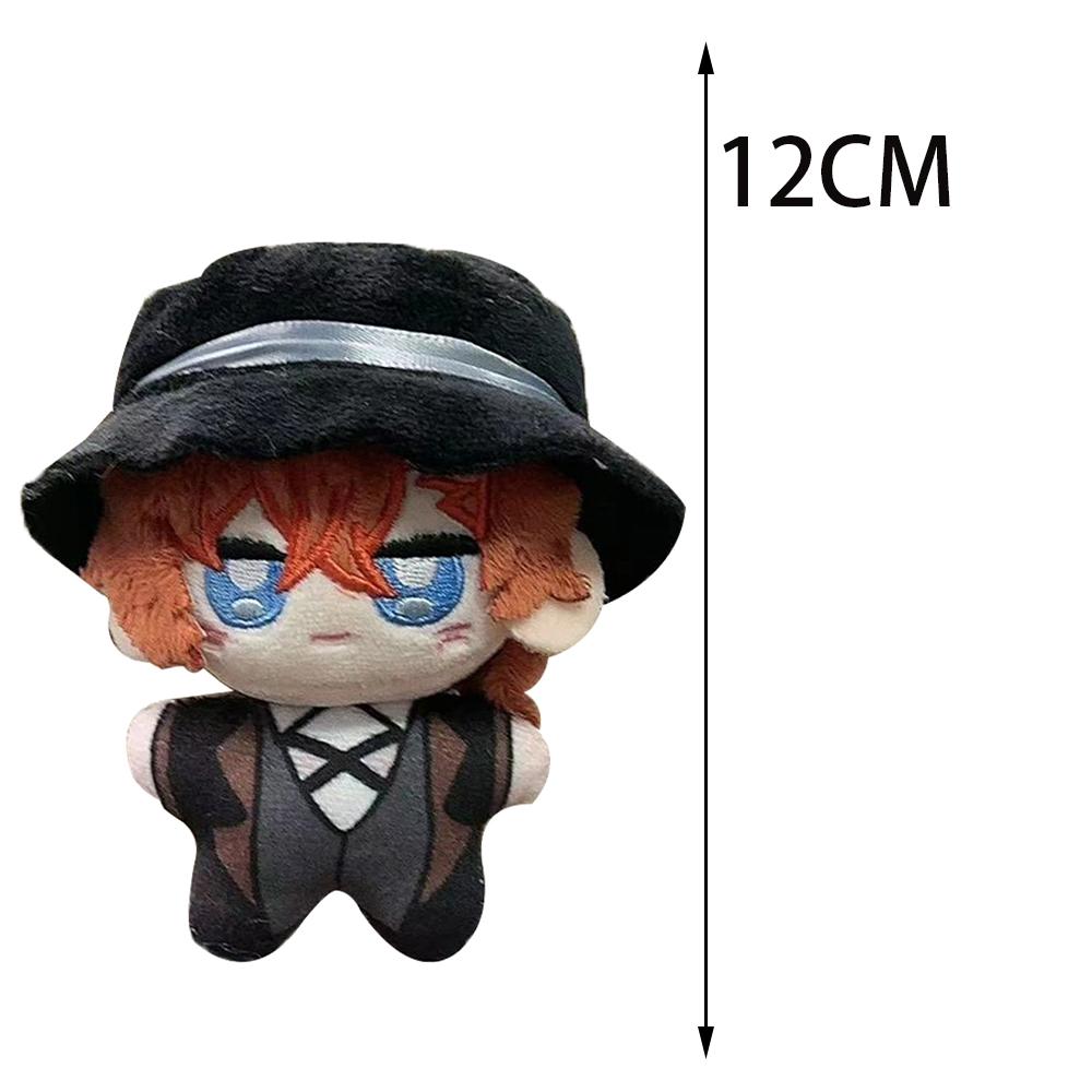 BSD Anime plyšové panenky Dazai Osamu Plyšová panenka Nakahara Chuuya hračka Akutagawa Ryunosuke Panenka Sbírka Ozdoba Dárek k narozeninám 12 cm