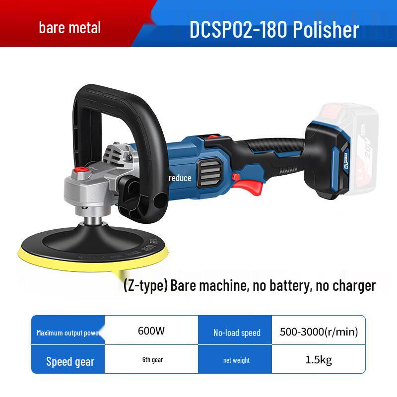 DCA 20V Cordless Brushless Polisher CN plug (adapter included)