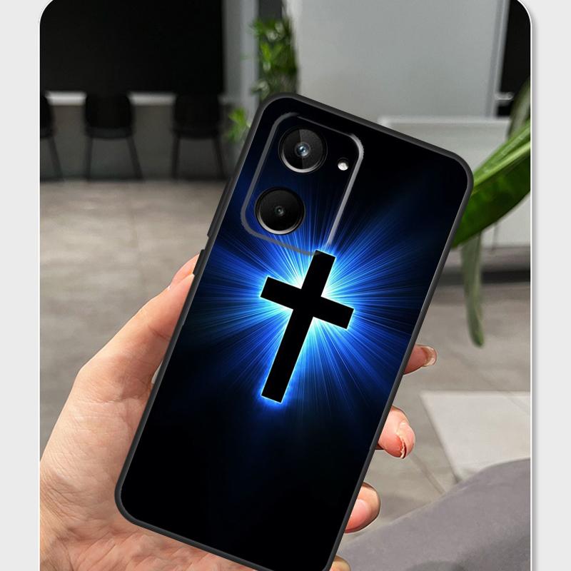 Jesus Christ Cross Case For Realme 15 13 12 10 11 14 Pro Plus GT6 GT7 C55 C15 C35 C33 C61 C65 C67 C53 C71 C75