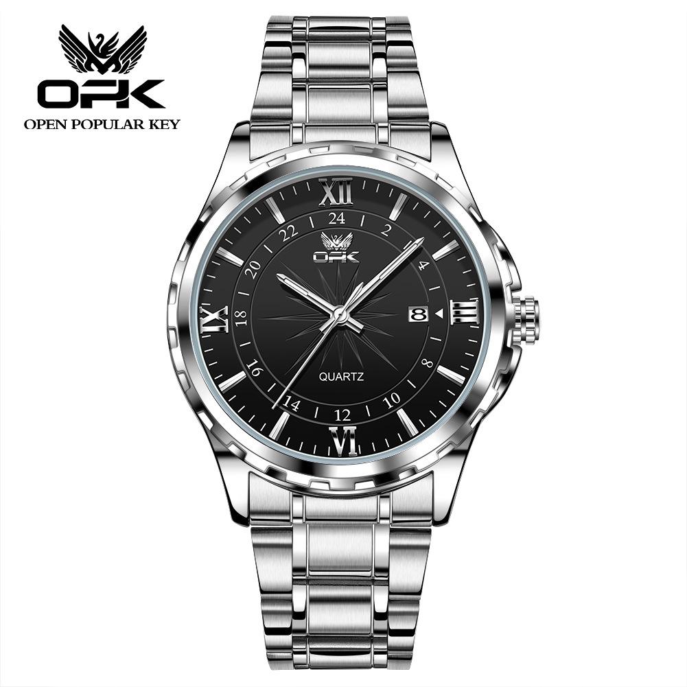 OPK Waterproof Luminous Men's Watch Luxury Watch Business Personality Quartz Men's Watch