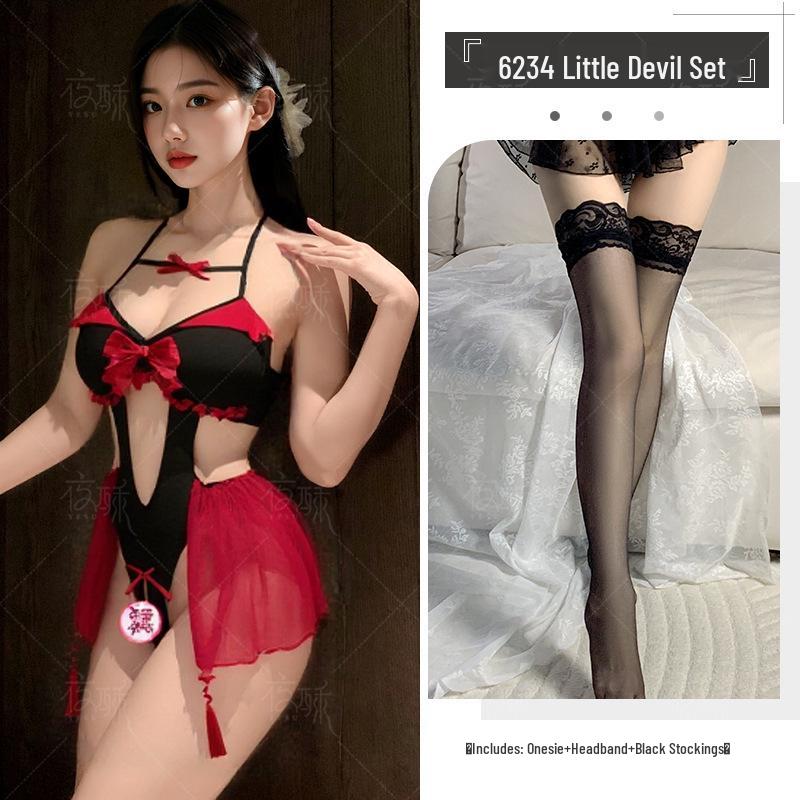 Sexy Halloween Devil Lingerie Set