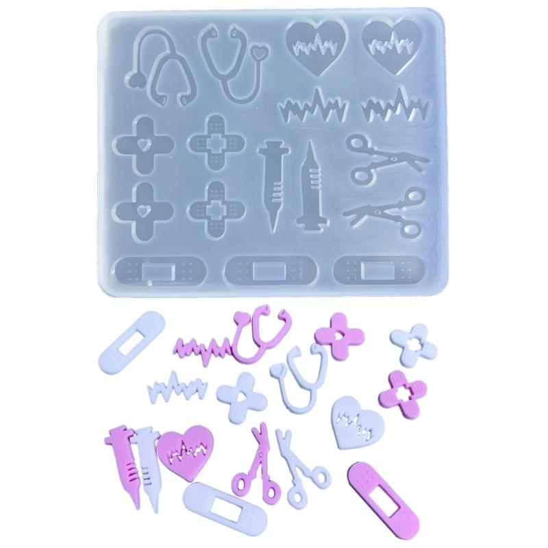 Silicone Mold Baking Tools Panda/Green Grass Flower/Drugs/Guitar/Cake Shape Fondant Casting Mould for Baking Lovers