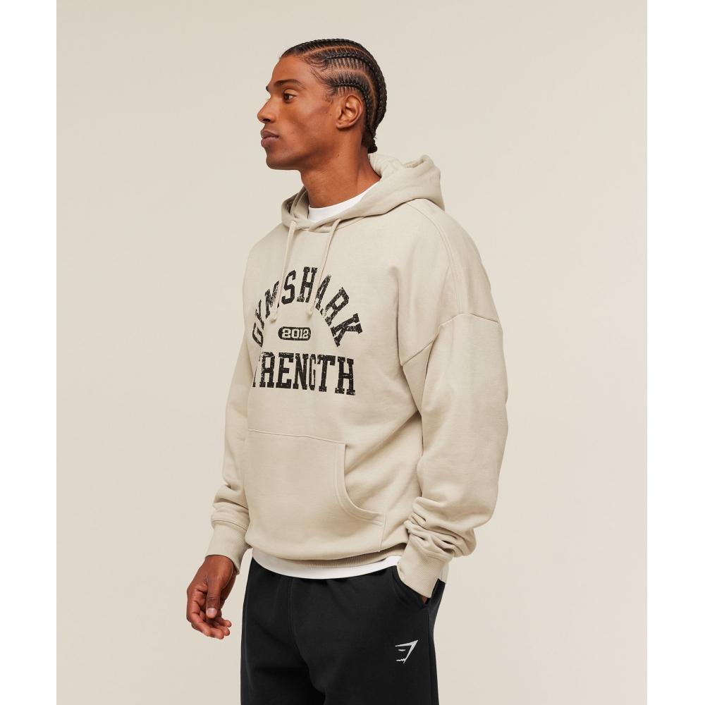 Gymshark 2012 Strength Hoodie Pebble Grey A3c8q Gb7p