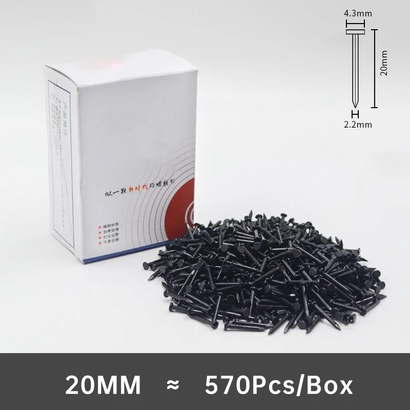 18-130 мм черные стальные гвозди, гвозди для бетона, цементные стены, деревообработка, круглые гвозди, плоские шляпки, удлиненные маленькие гвозди, деревянная мебель