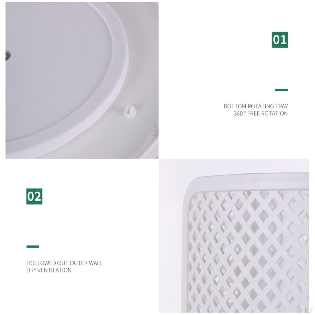 And Lid Storage Organizer Holder, 4 Compartments, Multi Function Dispenser for Restaurant