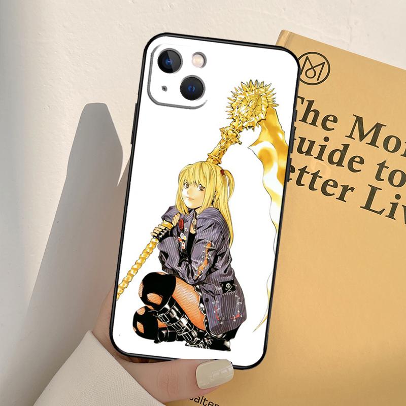 Death Note Misa Amane Phone Case For iPhone 11 12 13 14 Pro Max XS XR X 6 7 8 Plus 12 13 Mini SE 2020 Cover Shell