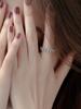 2026 New Luxury Zircon Twist Design Gold Silvery Colour Ring For Woman Fashion Korean Jewelry Wedding Party Unusual Finger Rings