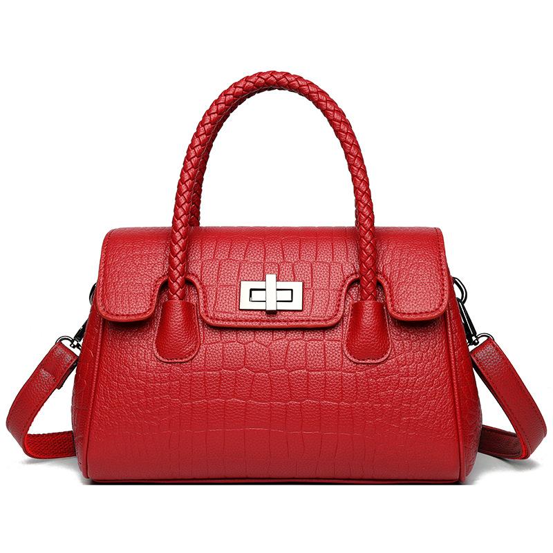 Fashion Crocodile Shoulder Bag Women High Capacity Crossbody Bag Ladies Luxury Brand Designer Leahter Handbags Commute Tote Bag