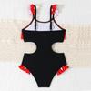 2026 Cute Girls' One-Piece Swimwear - Small & Medium Children's Bikini