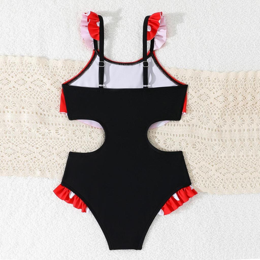 2026 Cute Girls' One-Piece Swimwear - Small & Medium Children's Bikini