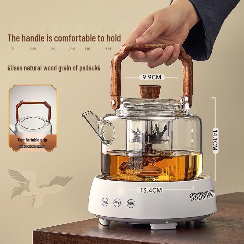 YIHUTEA Heat-Resistant Glass Teapot
