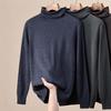 Hengyuanxiang Men's 100% Pure Wool Turtleneck Pullover Sweater