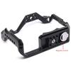Protective Camera Cage Aluminum Alloy with Cold Shoe Mount Arca Quick Release Slot Numerous 1 4in And 3 8in Threaded Holes Compatible with Canon EOS