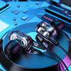 Dual Drive 6D Stereo Wired Earphone Headset Earbuds Bass 3.5Mm Gaming With Mic