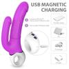 Female Vaginal Massager Double Dildo 9 * 9 Vibration Vibrator Dildo G Spot Anal Powerful Vibrating Toy Female Masturbation for Women Couple
