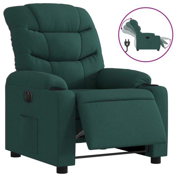 VidaXL Fauteuil Inclinable Électrique, Chaise de Relaxation avec Dossier, Siège avec Accoudoirs, Fauteuil TV de Salle de 3206633