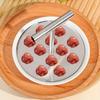 6 Holes/12 Holes Stainless Steel Meatball Maker Kitchen Extruded Meatball Making Tool Meat Ball Mold Meatball Shaper for Kitchen