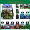 Minecraft School Bag Double-sided Backpack For Students With Decompression Feature