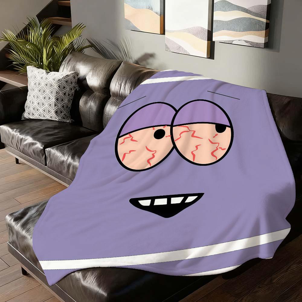 Cartoon cute T-Towelie Blanket For Sofa Office Bed Plane Travel Sleep Read Relax Camping Soft And Warm