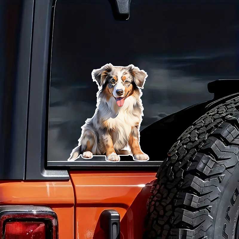 Australian Shepherd Pet Dog Animal Cartoon Car Sticker Waterproof Styling Automobiles Motorcycle Exterior Accessories Vinyl Decals TM340