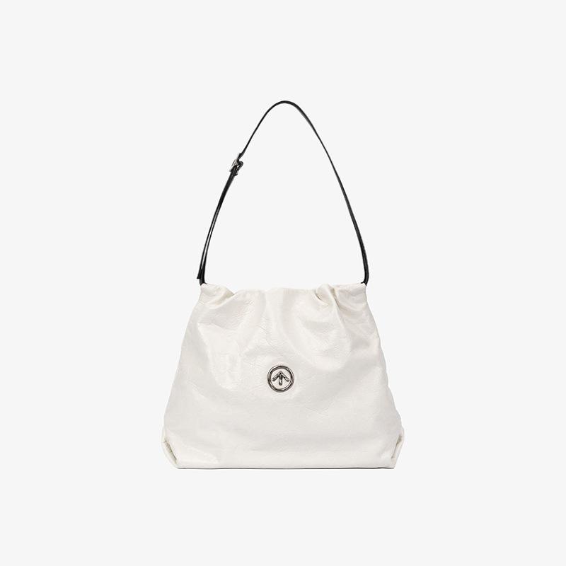 

New garbage bag small leather large capacity casual shoulder messenger soft bag