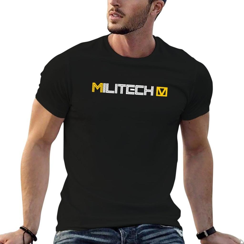 Militech T-Shirt black cotton t-shirt plain for man package t shirts for man pack cotton T-Shirt