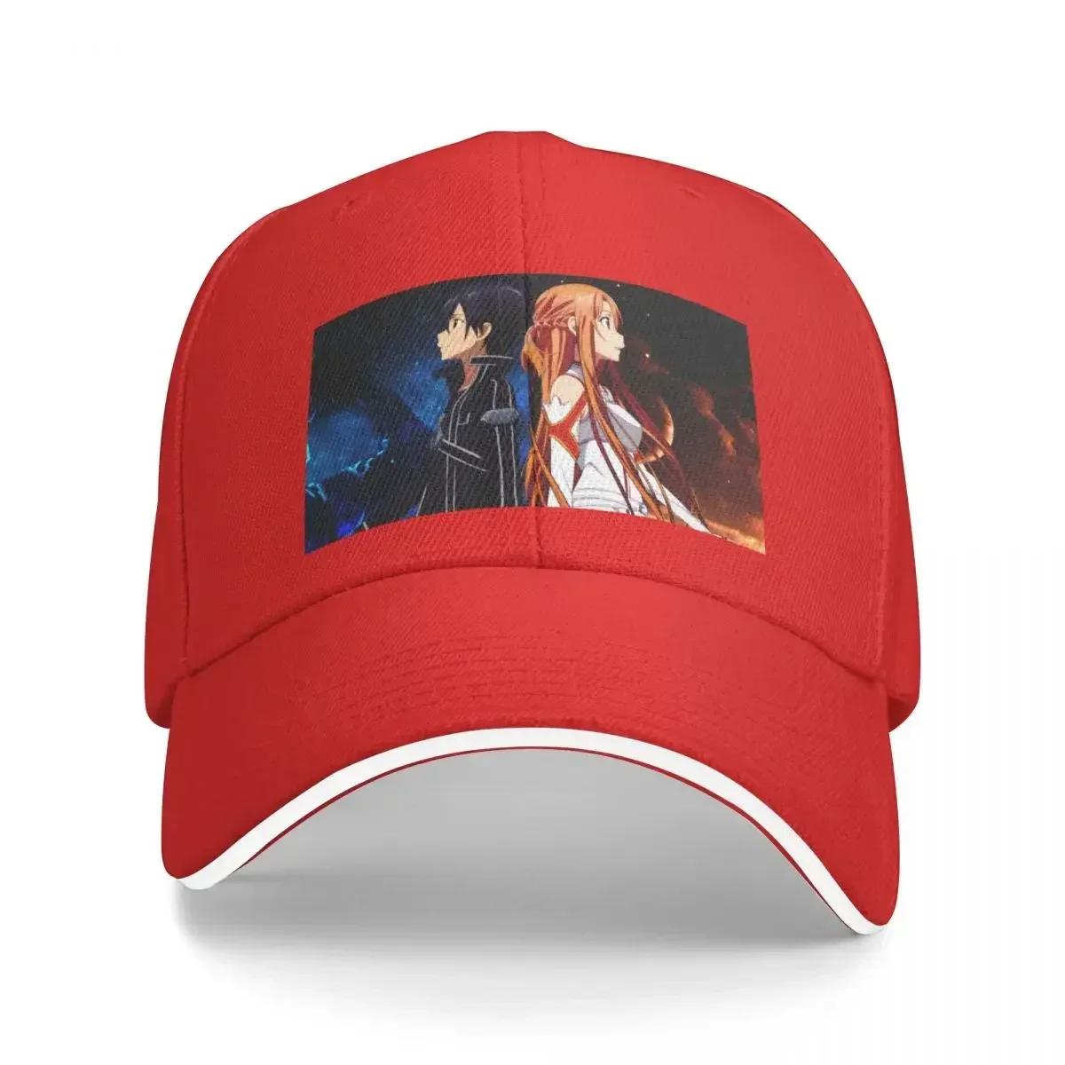 SAO Asuna and Kirito Sword Art Online Baseball Cap Horse Hat Brand Unisex cap Custom Cap FeUnisex Unisexs
