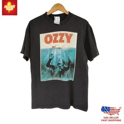 100% bavlna TOPY UNISEX TRIČKA PÁNSKÁ DÁMSKÁ Otevřená Horká Nabídka Ozzy Osbourne 90. léta Grafické černé tričko Muži Ženy Unisex
