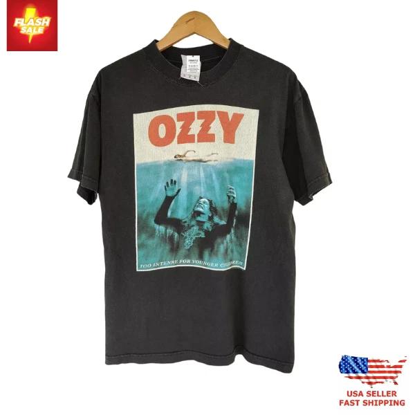 100% cotton TOPS UNISEX TEES MENS WOMENS Open Hot Deal Ozzy Osbourne 90s Graphic black T shirt Men Women Unisex
