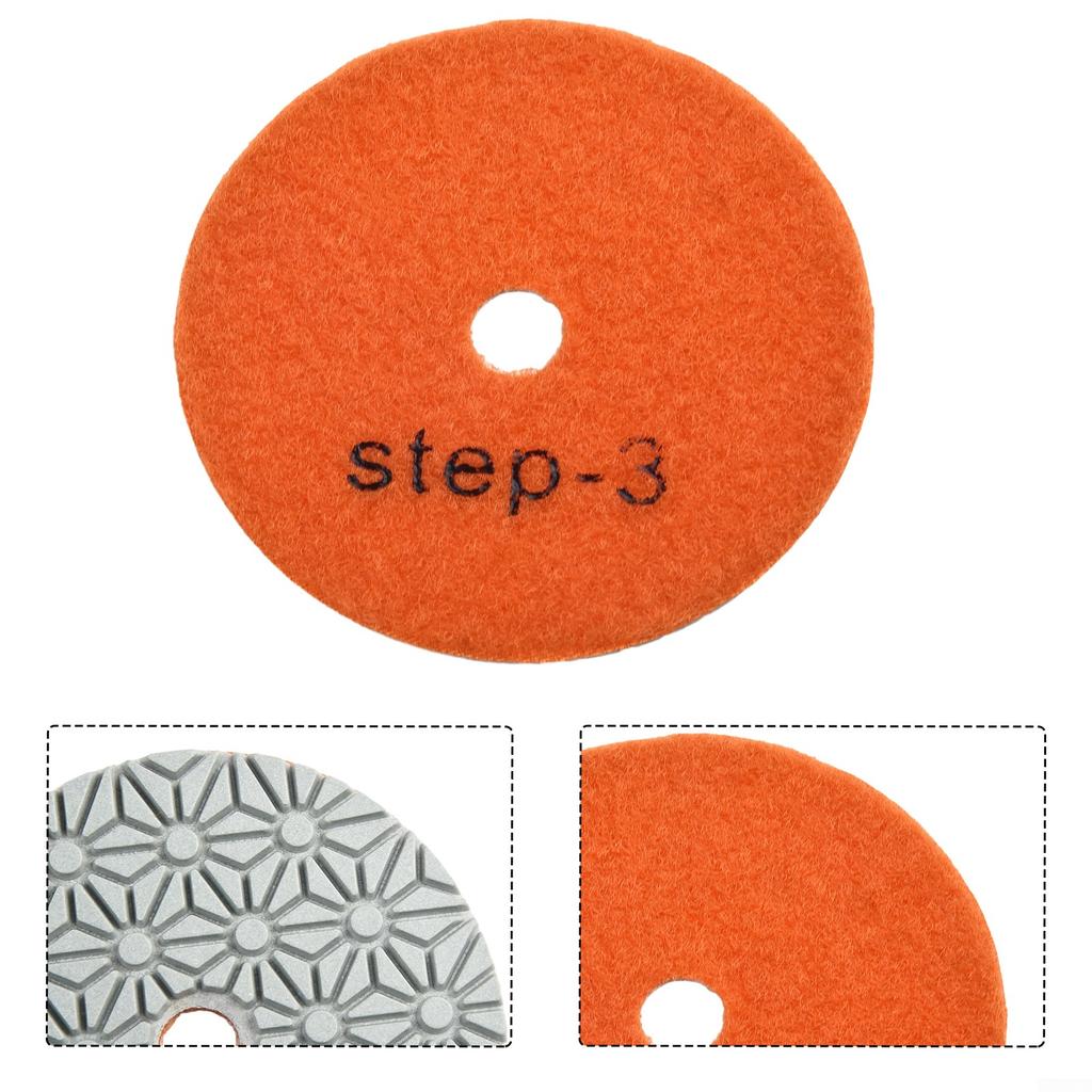 Reliable Polishing Pad Dry/wet 100mm 3 Step Polishing Pads
