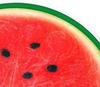 Fruit Round Area Rug, Watermelon Print Rug Non-Slip Circle Floor Mat for Bedroom Living Room Outdoor Study Playing Home