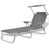 Day and Night - Day and Night Lounger with Gray Steel Awning