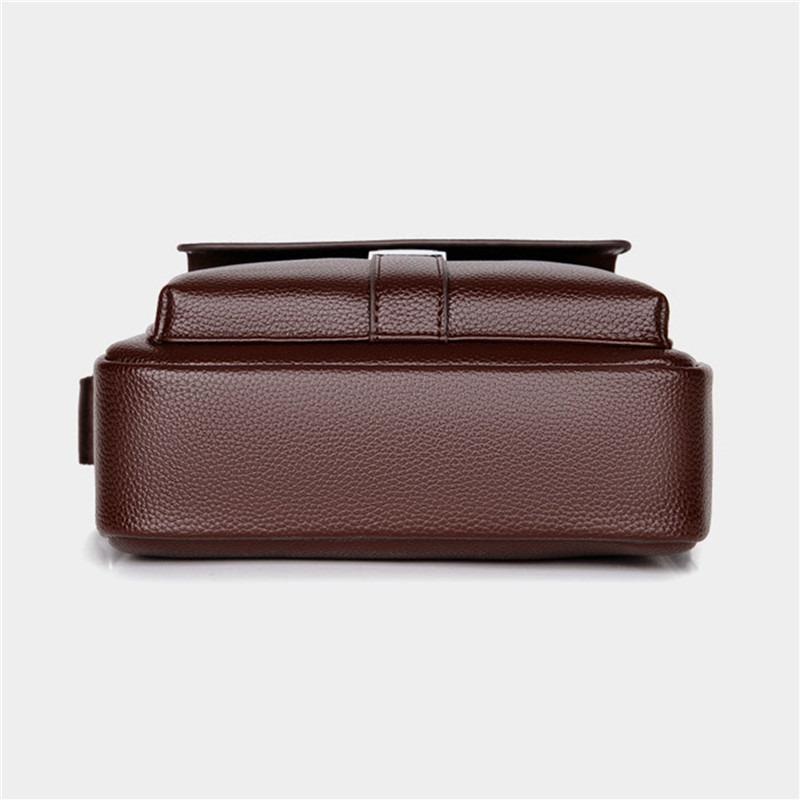 Men's Genuine Leather Crossbody Shoulder Bags High Quality Tote Fashion Business Man Messenger Bag Leather Bags Fanny Pack