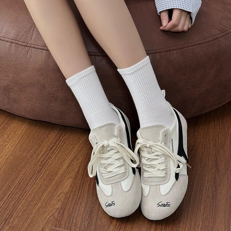 Women's Breathable Anti-Odor Pure Cotton Sports Socks - Black, White, Gray, Mid-Calf Style