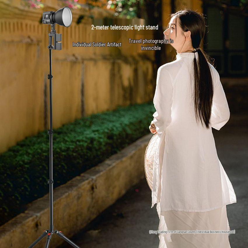 2025 Reverse Fold Light Stand: Portable Fill Light for Photography, Film, TV & Live Streaming